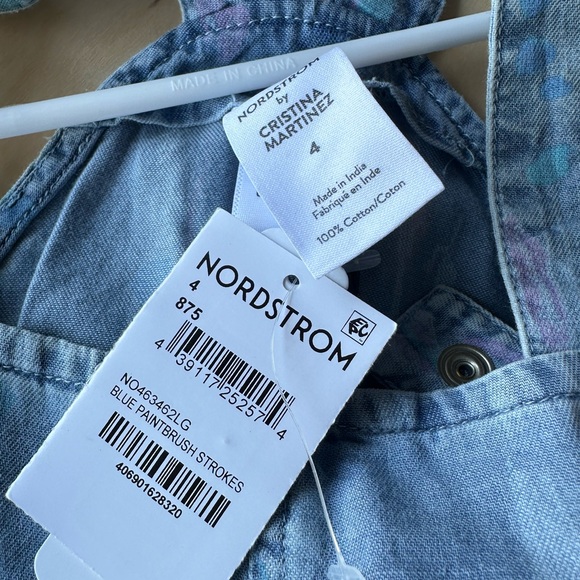 NWT Nordstrom Cristina Martinez Chambray
Romper in Blue Paintbrush Strokes - Picture 4 of 4